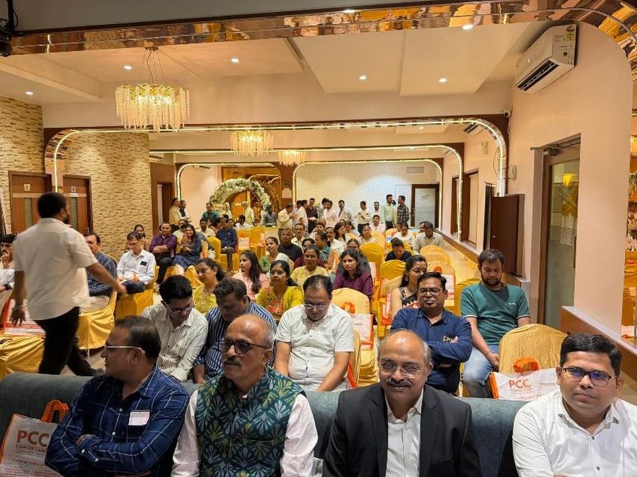 Full auditorium of medical professionals attending the awareness session